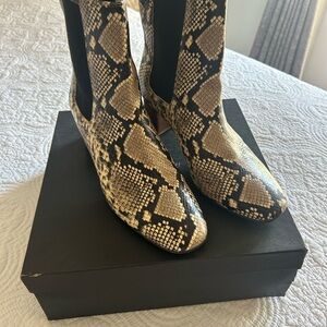 J Crew Snakeskin Pattern Ankle Boots